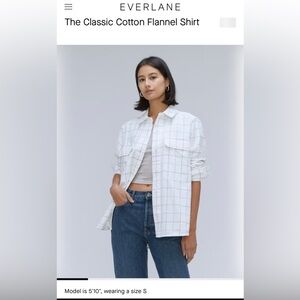 Everlane Classic Flannel Shirt small